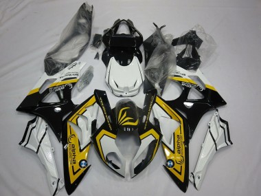 Carenados Moto BMW S1000RR 2009-2014 - Blanco Amarillo Negro Brillante Asequibles