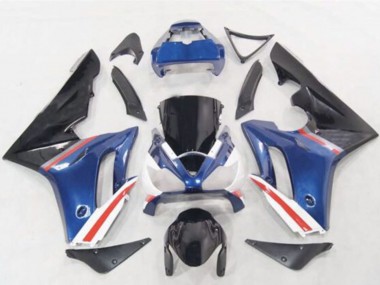 Carenados Moto Triumph Daytona 675 2006-2008 - Azul Blanco Rojo Negro Brillante Asequibles