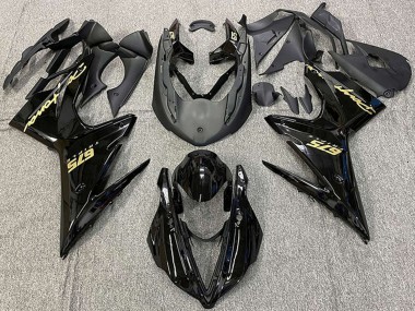 Carenados Moto Triumph Daytona 675 2013-2016 - Negro Brillante Oro Calcomanías Asequibles