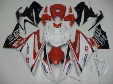 Carenado Moto Triumph Daytona 675 2013-2016 - Blanco Rojo Negro Brillante Asequibles