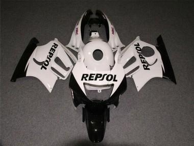 Carenados Moto Honda CBR600 F3 1997-1998 - Blanco Negro Brillante Repsol Asequibles