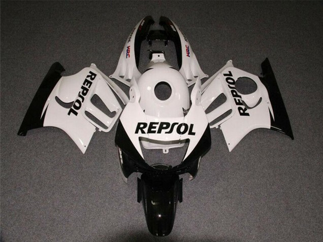 Carenados Moto Honda CBR600 F3 1997-1998 - Blanco Negro Brillante Repsol Asequibles