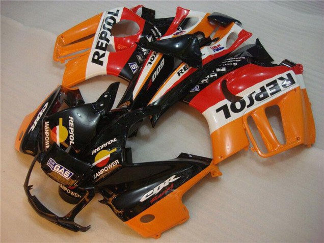 Carenados Moto Honda CBR600 F3 1995-1996 - Naranja Blanco Rojo Negro Brillante Repsol Asequibles