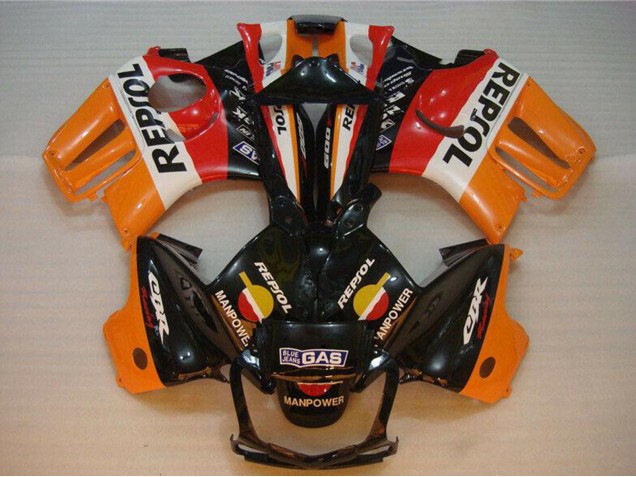 Carenados Moto Honda CBR600 F3 1995-1996 - Naranja Blanco Rojo Negro Brillante Repsol Asequibles