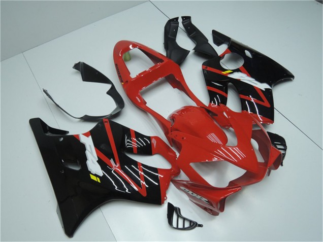 Carenado Moto Honda CBR600 F4i 2001-2003 - Rojo Negro Brillante Asequibles