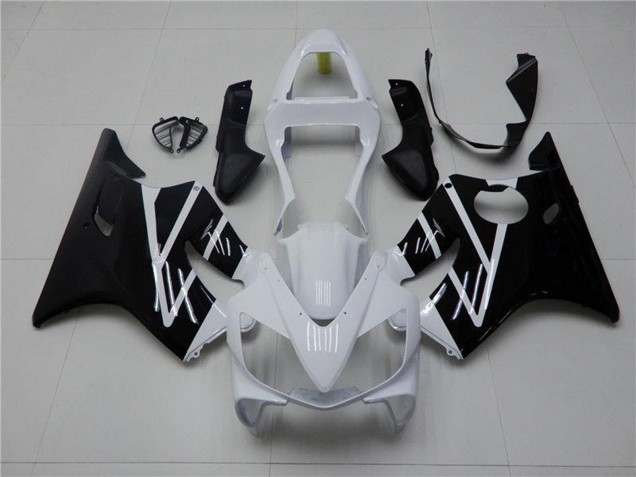 Kits Carenado Moto Honda CBR600 F4i 2001-2003 - Blanco Negro Brillante Asequibles