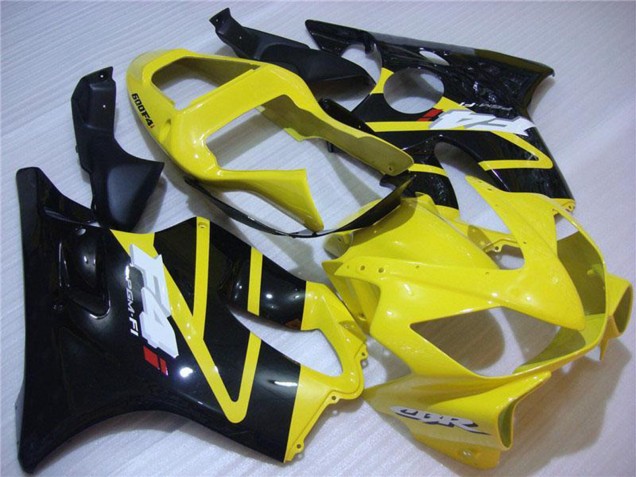 Carenado Moto Honda CBR600 F4i 2001-2003 - Amarillo Negro Brillante Asequibles