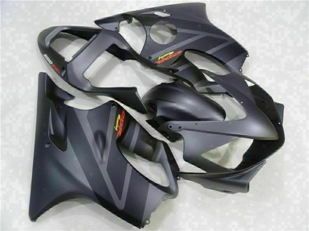 Carenado Moto Honda CBR600 F4i 2001-2003 - Negro Mate Gris Asequibles