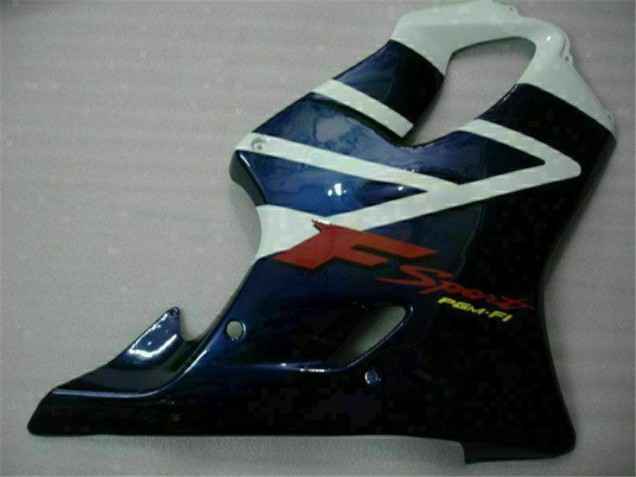 Carenados Moto Honda CBR600 F4i 2001-2003 - Blanco Azul Negro Raya Asequibles
