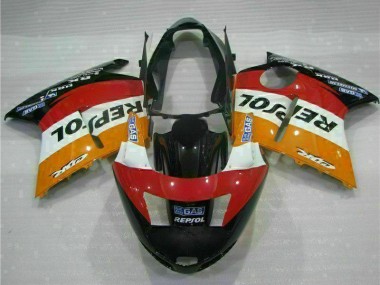 Carenado Moto Honda CBR1100XX Blackbird 1996-2007 - Naranja Blanco Rojo Negro Brillante Repsol Asequibles