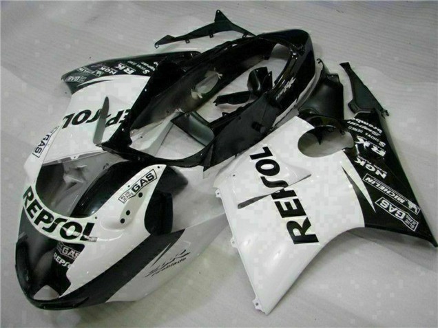 Carenados Moto Honda CBR1100XX Blackbird 1996-2007 - Blanco Negro Brillante Repsol Asequibles