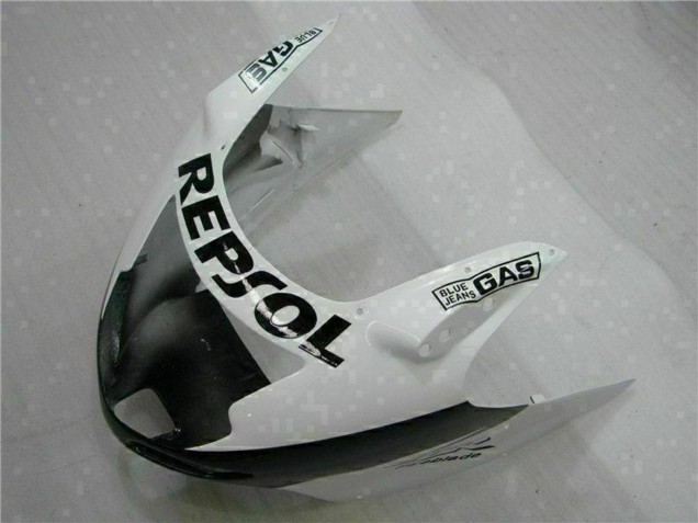 Carenados Moto Honda CBR1100XX Blackbird 1996-2007 - Blanco Negro Brillante Repsol Asequibles