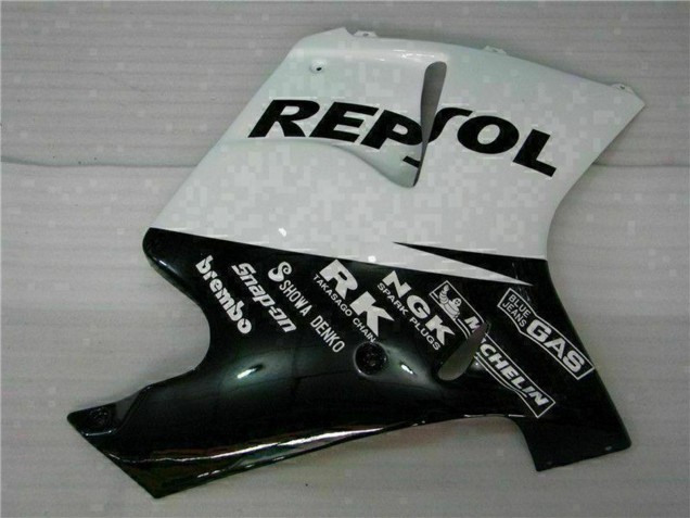 Carenados Moto Honda CBR1100XX Blackbird 1996-2007 - Blanco Negro Brillante Repsol Asequibles