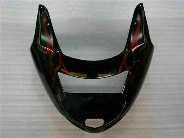Carenado Moto ABS Honda CBR1100XX Blackbird 1996-2007 - Negro Brillante Rojo Llama Asequibles