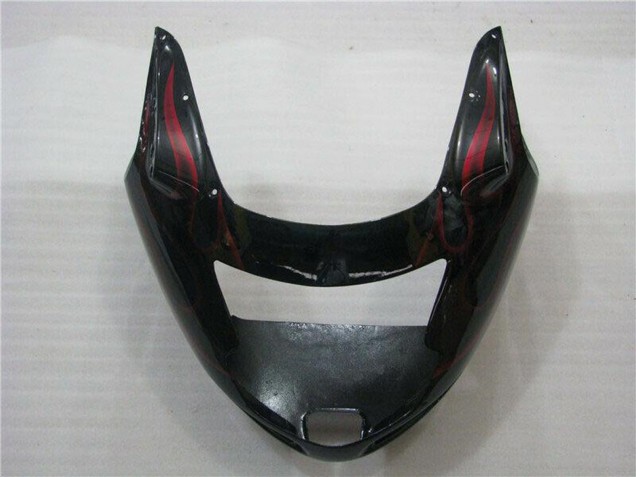 Carenados Moto ABS Honda CBR1100XX Blackbird 1996-2007 - Negro Brillante Rojo Llama Asequibles