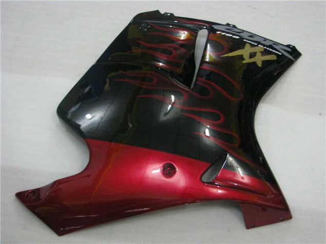 Carenados Moto ABS Honda CBR1100XX Blackbird 1996-2007 - Negro Brillante Rojo Llama Asequibles