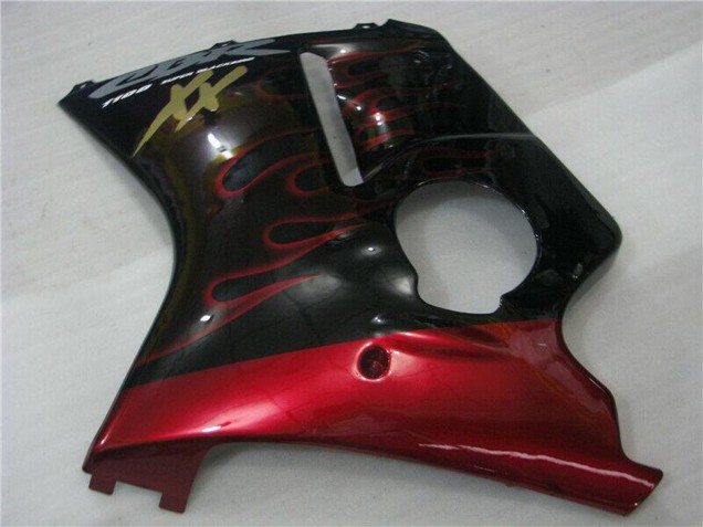 Carenados Moto ABS Honda CBR1100XX Blackbird 1996-2007 - Negro Brillante Rojo Llama Asequibles