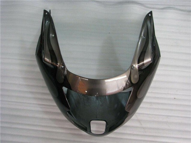 Carenados Moto Honda CBR1100XX Blackbird 1996-2007 - Negro Brillante Plata Llama Asequibles