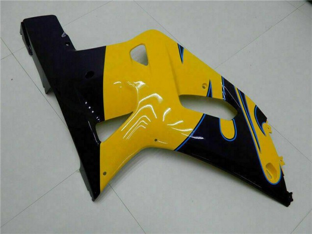 Carenados Moto Suzuki GSXR 600/750 2001-2003 - Amarillo Azul Oscuro Negro Brillante Asequibles