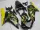 Carenados Moto Suzuki GSXR 600/750 2001-2003 - Negro Brillante Amarillo Llama Asequibles