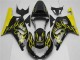 Carenados Moto Suzuki GSXR 600/750 2001-2003 - Negro Brillante Amarillo Llama Asequibles