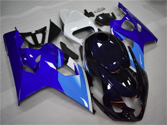 Carenado Moto Suzuki GSXR 600/750 2004-2005 - Blanco Azul Negro Asequibles