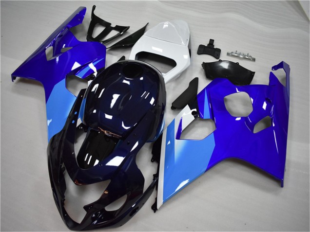 Carenado Moto Suzuki GSXR 600/750 2004-2005 - Blanco Azul Negro Asequibles