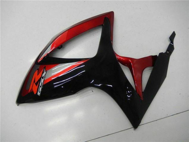 Carenado Moto Suzuki GSXR 600/750 2006-2007 - Rojo Negro Brillante Asequibles