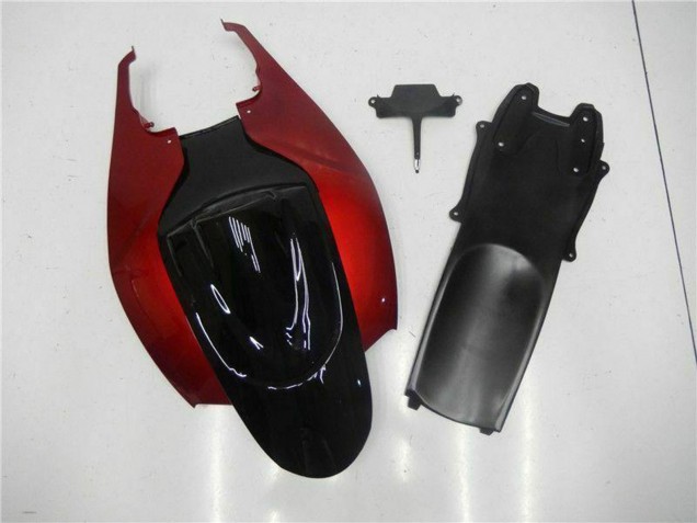 Carenado Moto Suzuki GSXR 600/750 2006-2007 - Rojo Negro Brillante Asequibles