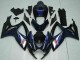 Carenados Moto Suzuki GSXR 600/750 2006-2007 - Negro Brillante Azul Asequibles
