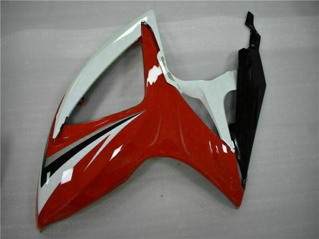 Carenados Moto Suzuki GSXR 600/750 2006-2007 - Blanco Rojo Negro Brillante Raya Asequibles
