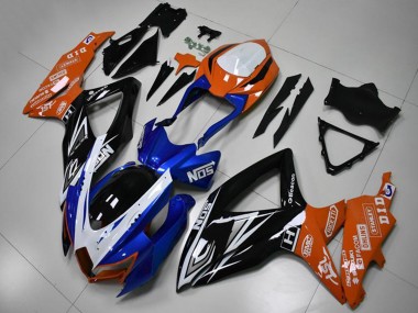 Carenados Moto Suzuki GSXR 600/750 2008-2010 - Naranja Azul Blanco Negro Brillante Asequibles