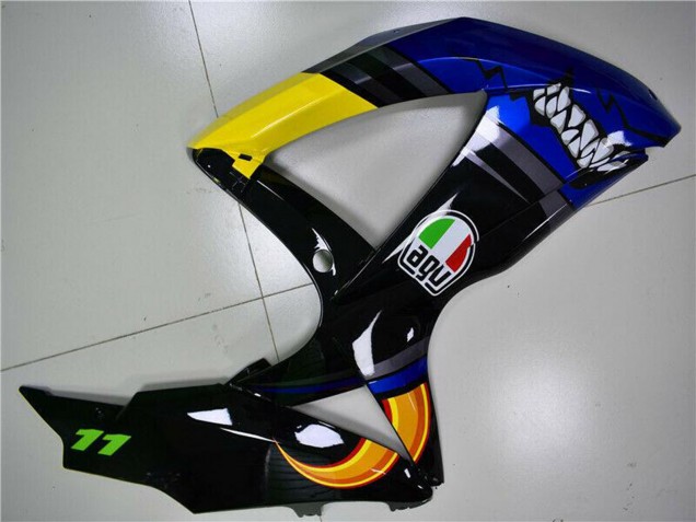 Carenados Moto Suzuki GSXR 600/750 2008-2010 - Azul Amarillo Tiburón Asequibles