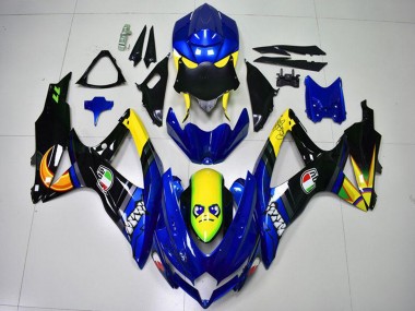 Carenados Moto Suzuki GSXR 600/750 2008-2010 - Azul Amarillo Tiburón Asequibles