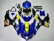 Carenados Moto Suzuki GSXR 600/750 2008-2010 - Azul Amarillo Tiburón Asequibles