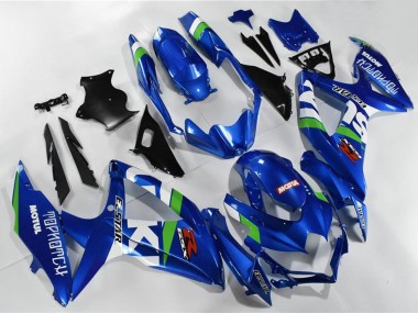 Carenados Moto Suzuki GSXR 600/750 2008-2010 - Azul Blanco Verde Negro Asequibles