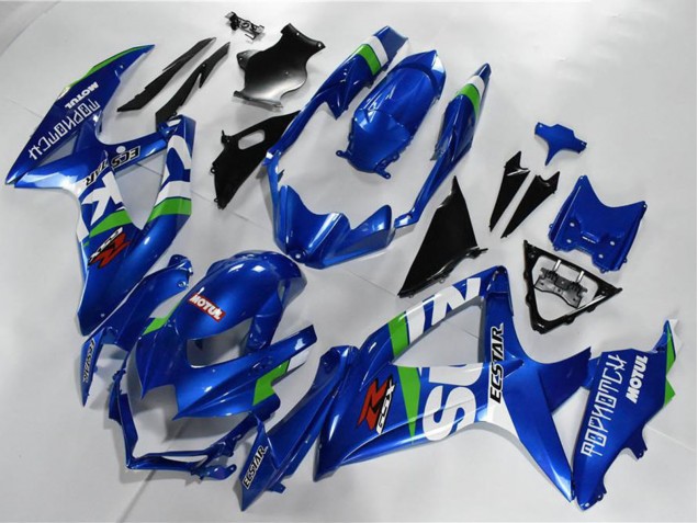 Carenados Moto Suzuki GSXR 600/750 2008-2010 - Azul Blanco Verde Negro Asequibles