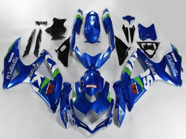 Carenados Moto Suzuki GSXR 600/750 2008-2010 - Azul Blanco Verde Negro Asequibles