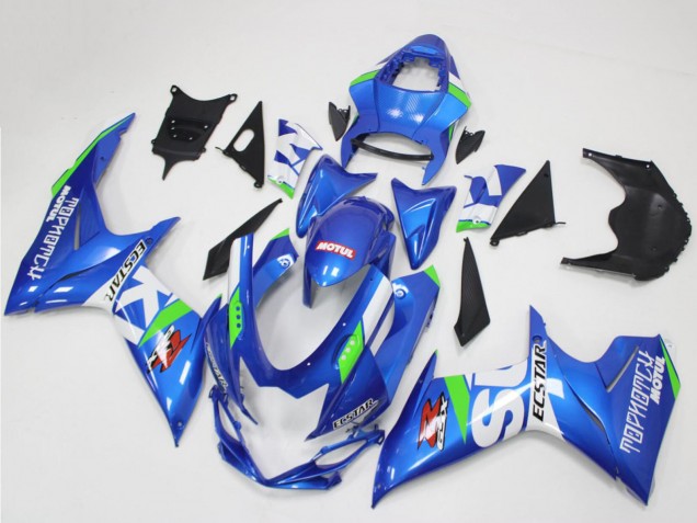 Carenados Moto Suzuki GSXR 600/750 2011-2024 - Azul Blanco Verde Asequibles