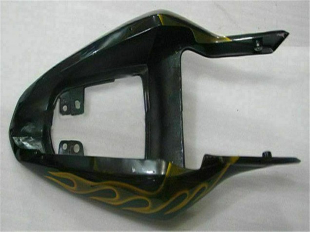 Carenados Moto Suzuki GSXR 1000 2003-2004 - Negro Brillante Oro Llama Asequibles