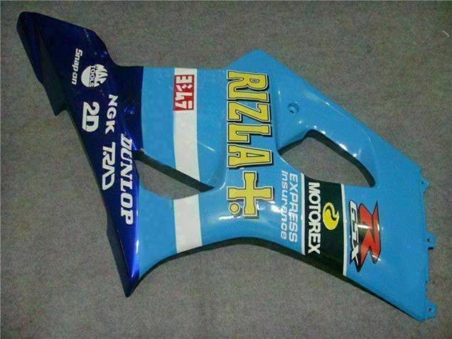 Carenados Moto Suzuki GSXR 1000 2003-2004 - Azul Blanco Amarillo Rizla Asequibles