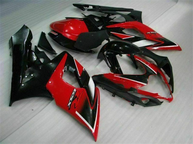 Carenados Moto Suzuki GSXR 1000 2005-2006 - Rojo Negro Brillante Negro Mate Asequibles