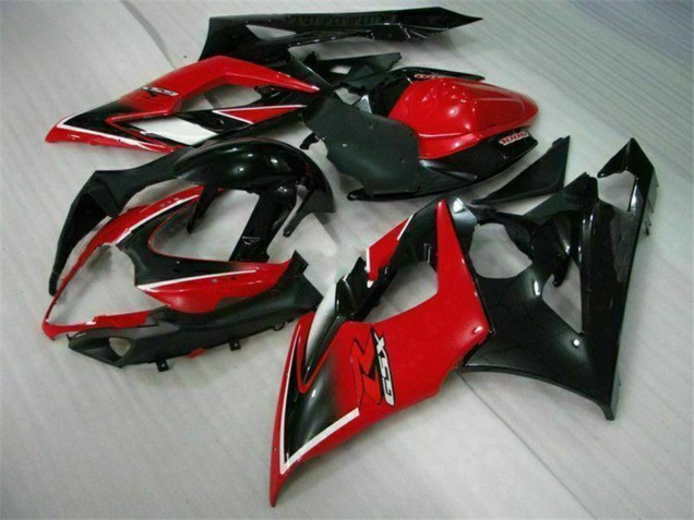 Carenados Moto Suzuki GSXR 1000 2005-2006 - Rojo Negro Brillante Negro Mate Asequibles