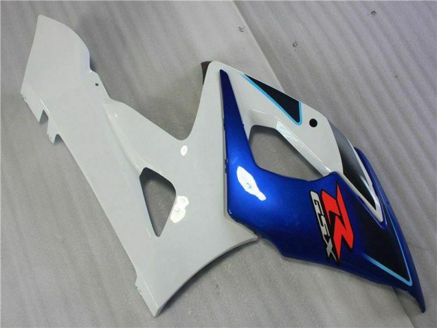 Kits Carenado Moto Suzuki GSXR 1000 2005-2006 - Blanco Azul Negro Brillante Asequibles