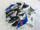 Kits Carenado Moto Suzuki GSXR 1000 2005-2006 - Blanco Azul Negro Brillante Asequibles