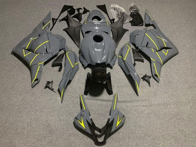 Carenados Moto Honda CBR600RR 2009-2012 - Nardo Gris Oscuro Amarillo Asequibles