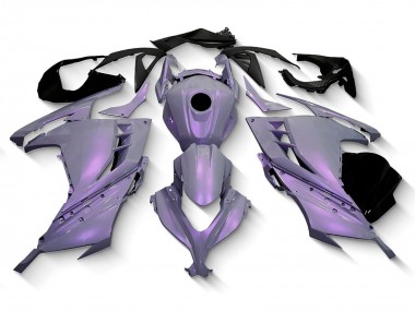 Carenados Moto Kawasaki EX300 2013-2024 - Camaleón Gris Dazz Púrpura Perla Asequibles
