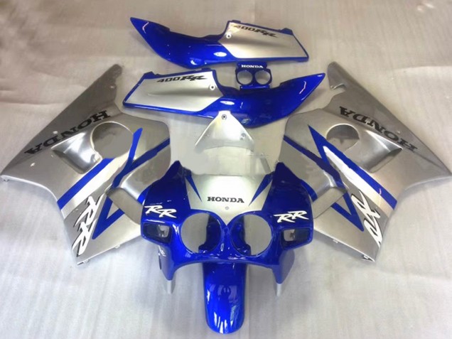 Carenados Moto Honda CBR400RR NC23 1987-1989 - Plata Azul Asequibles
