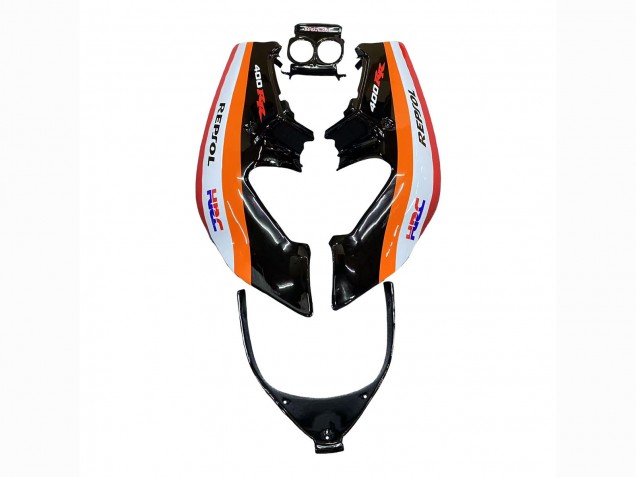 Carenados Moto Honda CBR400RR NC23 1987-1989 - Naranja Blanco Rojo Negro Brillante Repsol HRC Asequibles