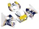 Carenados Moto Honda CBR400RR NC23 1987-1989 - Blanco Amarillo Azul Rothmans Asequibles